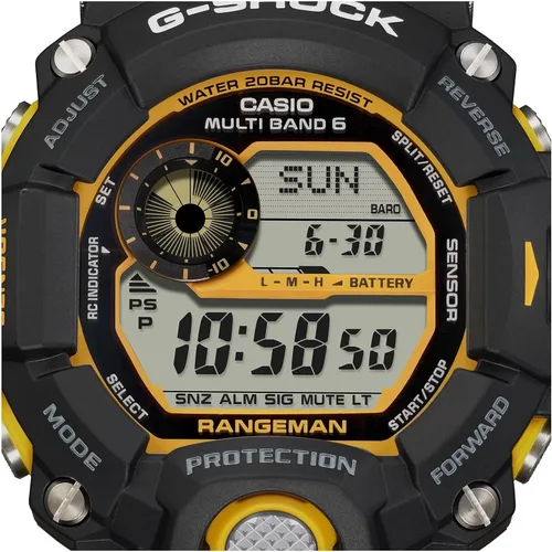 Vista 5 de G-Shock GW9400Y-1 Rangeman Atomic Solar Amarillo Negro, Negro, Moderno, Negro, Moderno, Negro -, Moderno