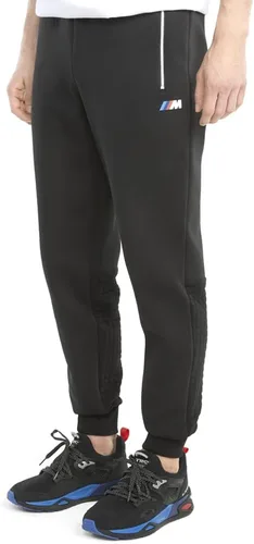 Vista 6 de PUMA Pantalones deportivos deportivos para hombre BMW M Motorsport con cierre ajustable Marina-azul estampado-rojo High Risk