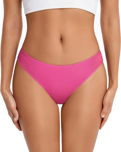 Vista 3 de ANZERMIX - Bragas de bikini de algodón transpirable para mujer (6 unidades)