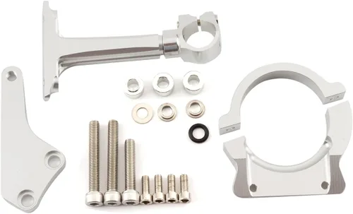 Vista 6 de FXCNC Racing motocicleta CNC amortiguador de dirección estabilizador amortiguador de montaje kit compatible con Kawasaki NINJA 600R 650R ER6N ER-6N