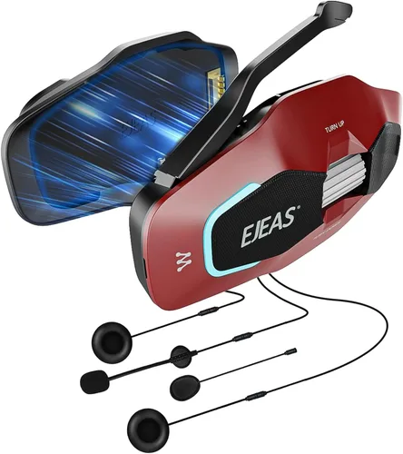 Vista 11 de SolaMr X10 Auriculares Bluetooth para Casco de Motocicleta Altavoces Audífonos, Intercomunicador para Casco de Esquí Sistema de Comunicación