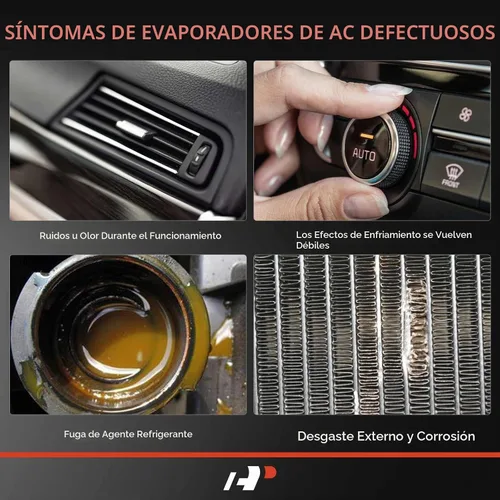Vista 6 de A-Premium - Núcleo de evaporador de CA delantero compatible con Nissan for Frontier 2005-2016/2018-2021, Frontier 2017 2.5L/4.0L, Xterra