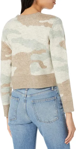 Vista 2 de DKNY Suéter deportivo corto suave y acogedor para mujer