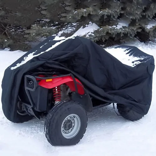 Vista 8 de Fundas para ATV Impermeables Fundas para Cuatrimotos, Tamaño XXL de 86'', Resistentes al Viento y Anti-UV, Fundas para Vehículos de 4 Ruedas Usadas