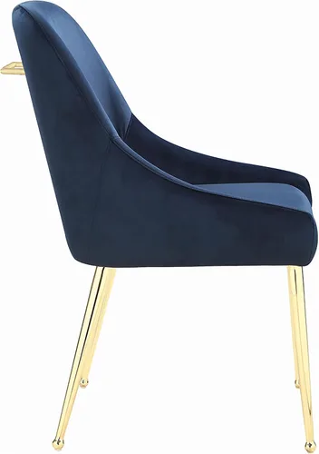 Vista 10 de Coaster Home Furnishings - Mayette - Sillas laterales tapizadas de metal - Sillas de comedor sin brazos de terciopelo con patas metálicas cónicas