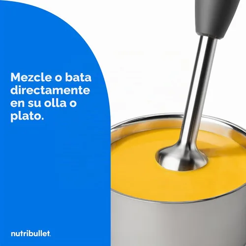 Vista 6 de nutribullet Batidora de inmersión Lite gris oscuro