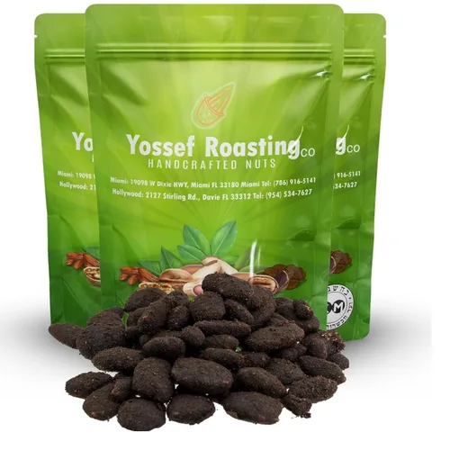 Vista 8 de Caramelo de nuez cubierto en mitades deliciosamente decadentes – Certificado Kosher – 3 bolsas, 5 onzas cada uno (cacao)