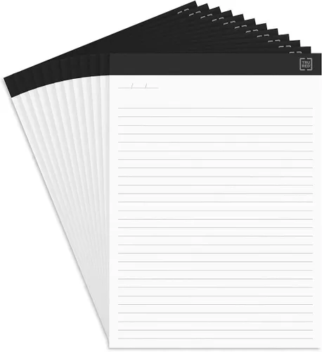 Vista 13 de TRU RED Staples TR57363 Bloc de notas, 8.5 x 11.75 pulgadas, rayas anchas, pasteles, 50 hojas/bloc