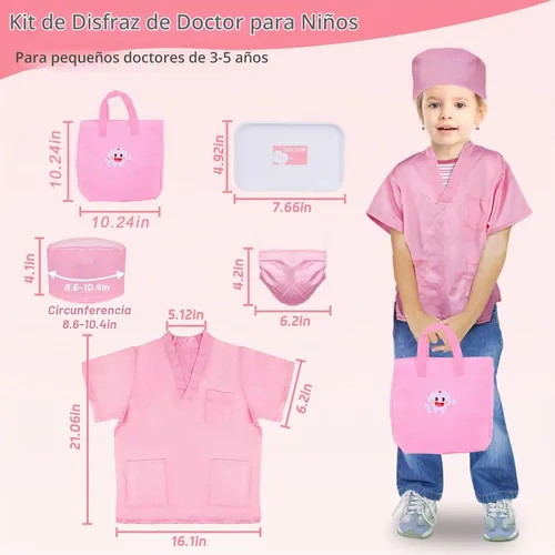 Vista 3 de Gifts2U Kit de dentista para niños, juego de médico de simulación de 42