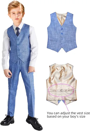 Vista 7 de ELPA ELPA Boys Linen Suits