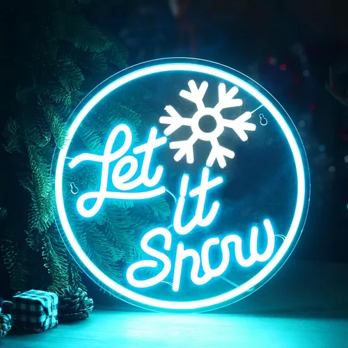 Vista 8 de Xuhal Letrero de neón de campana de Navidad, luces de neón de Navidad, señal LED iluminada por USB para decoración de pared, barra, sala de estar