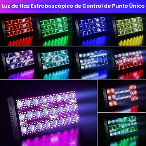 Vista 2 de Betopper LF2405 300w Luzes de Efeito de Feixe de Matriz LED, Luzes de Palco de Lavagem LED, Luz de Estrobo LED Super Brilhante de Grande Flash