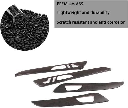 Vista 8 de Plástico ABS de grano de madera de roble para Mercedes Benz ML GLE W166 GL GLS X166 2012-2019 Manija de puerta interior de automóvil Accesorios