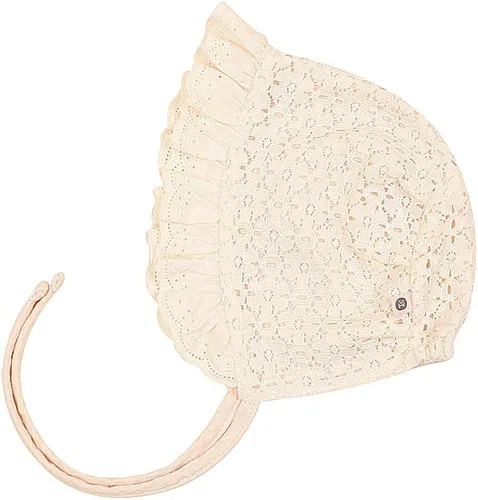 Vista 5 de Gorro de algodón ajustable para bebés y niños pequeños con encaje transpirable y ojales