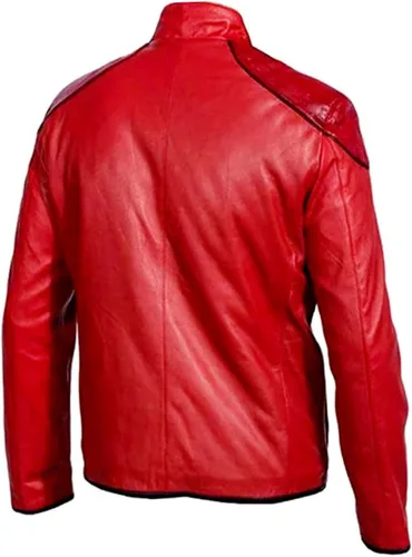 Vista 2 de JUFAH Chaqueta de cuero de diseñador de película Shazam para hombre
