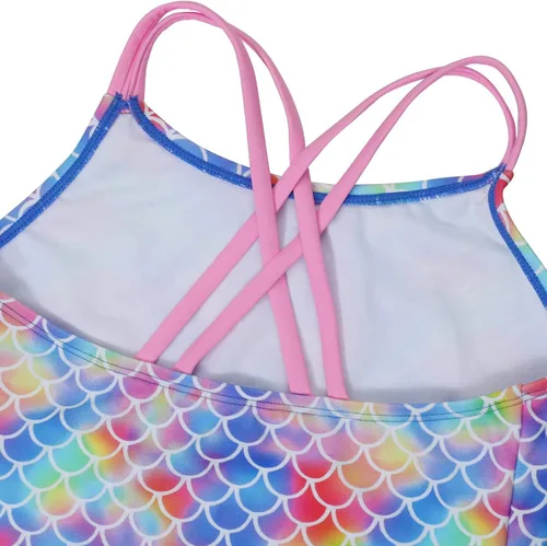 Vista 5 de Belloo - Traje de baño de 2 piezas estilo tankini para niñas de 4 a 14 años