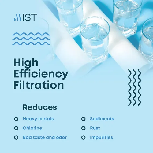 Vista 6 de Mist Filtro de agua para encimera MFC093, filtro de agua de repuesto para sistema de filtración de encimera Mist compatible con MFS093, capacidad