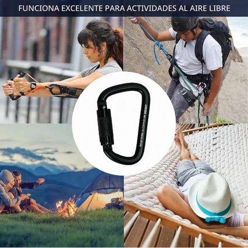 Vista 7 de Fusion Climb Swift Lock - Mosquetón de aluminio con bloqueo automático, ligero y fuerte para trabajadores de gran altitud, hamacas, accesorios