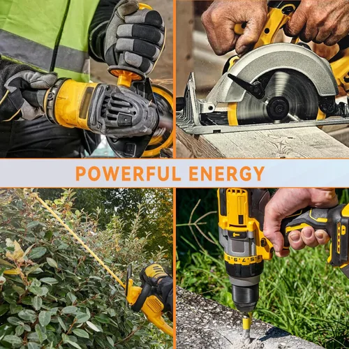 Vista 7 de Paquete de 2 unidades de repuesto de 20 V/60 V 6.0 Ah para batería DeWalt 60V Flexvolt DCB606 DCB609 DCB612, compatible con herramientas eléctricas