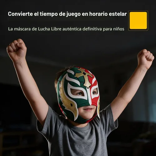 Vista 4 de Make It Count (Pick your) Máscara de lucha libre Luchador para niños y jóvenes (niños - Ajuste)