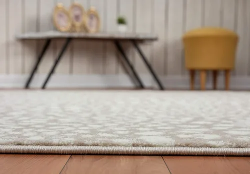 Vista 8 de Abani Alfombra de área con estampado de guepardo beige, colección Arto - Alfombra de acento contemporánea y duradera (2'2" x 8')