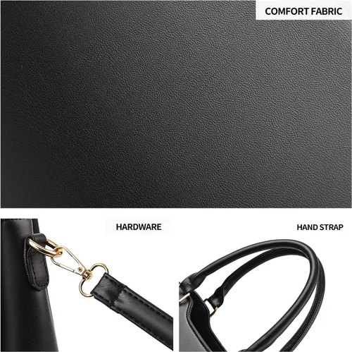 Vista 7 de Xiaoyu Monederos y bolsos de mano para mujer, bolsa de hombro con asa superior, juego de 2 piezas
