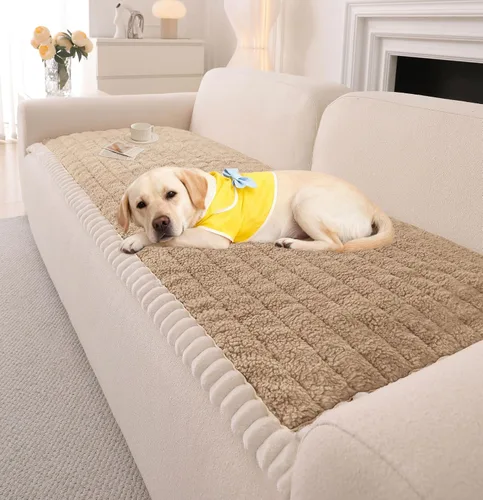 Vista 26 de OTOB Funda de sofá para perros, lavable, antideslizante, divertida funda para sofá para mascotas, protector de muebles suave y acogedor, apto