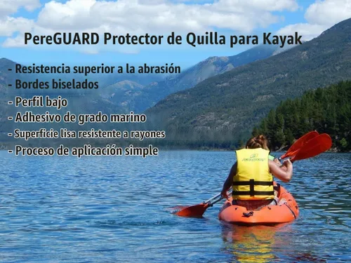 Vista 5 de Protector de quilla de kayak 4" resistencia de abrasión negra del protector de la canoa del kayak de la anchura