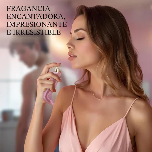 Vista 5 de Bad Girl Glitter Edition – Fragancia floral oriental para mujer – Notas superiores de almendra, café, bergamota y limón – Aroma base de haba tonka