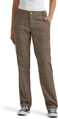 Vista 11 de Lee - Pantalón de pierna recta, ajuste relajado y antiarrugas para mujer Ceniza jaspeado