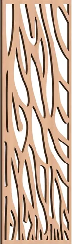 Vista 32 de 9 3/8"W x 24 3/8"H x 1/4"T Bristol Decorativos Paneles de Pared de Madera Calado, Cereza