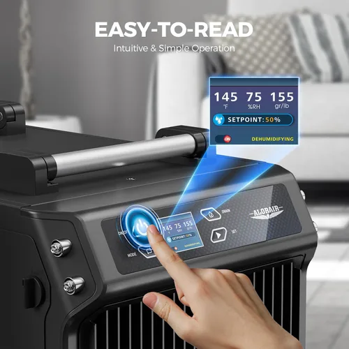 Vista 5 de ALORAIR 180 PPD Dehumidifier with Pump for Crawl Space and Basement Descongelación automática, inicio de memoria, hasta 2,300 pies cuadrados. Ft.