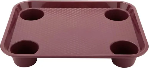Vista 15 de G.E.T. FT-14-BK Bandeja para cafetería/comida rápida, sin BPA, 14 x 10.75 pulgadas, color negro (juego de 12)