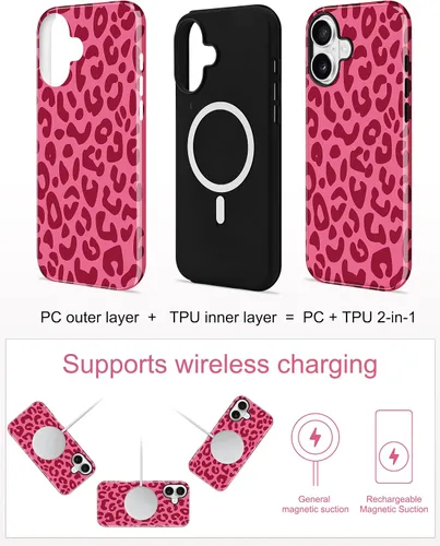 Vista 179 de Jusy Funda compatible con MagSafe con estampado de caparazón de tortuga marrón para iPhone 7/8/SE, cubierta protectora de TPU suave magnética