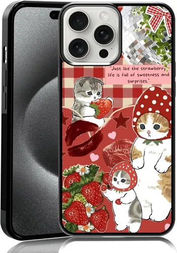 Vista 19 de Elegante funda de teléfono con diseño de gato Marie compatible con iPhone 11, funda de encaje dorado para iPhone, a prueba de golpes, rosa fucsia