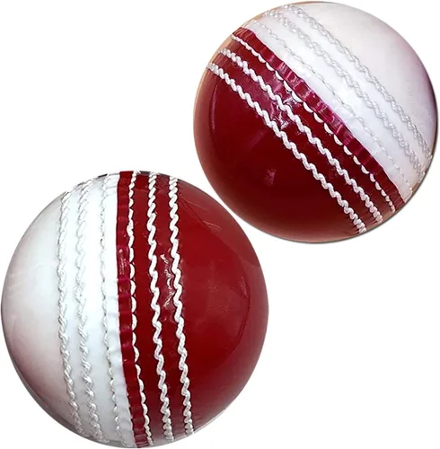 Vista 10 de AnNafi® Pelotas de entrenamiento de cricket de doble color, pelotas de entrenamiento deportivo y divertidas Bola de doble color rojo y blanco