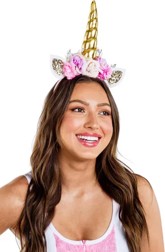 Vista 3 de Tipsy Elves Disfraz sexy de unicornio que no se transparenta, disfraz de unicornio para adultos, disfraz de Halloween para mujer