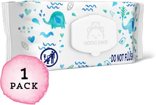 Vista 8 de Marca Amazon – Toallitas Mama Bear 99% de agua para bebé, hipoalergénicas, formuladas sin fragancia, 72