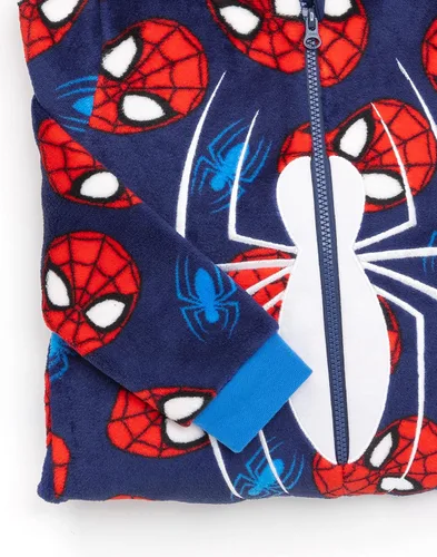 Vista 4 de Marvel Spider-Man - Mameluco de superhéroe para niños, Azul
