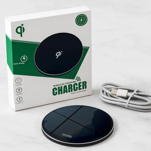 Vista 9 de Cargador inalámbrico rápido de 15 W, compatible con teléfonos Samsung S25/iPhone 17/Android y AirPods/Galaxy Buds, almohadilla de carga