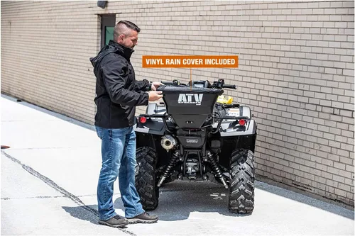 Vista 4 de Buyers ATVS100 esparcidor eléctrico de 10 voltios, 100 libras, para vehículos todo terreno