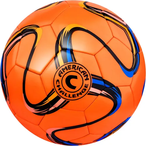Vista 9 de American Challenge Brasilia - Balón de fútbol – Tamaños 5, 4, 3 y 2 – Balón de fútbol de entrenamiento para jóvenes y adultos para práctica