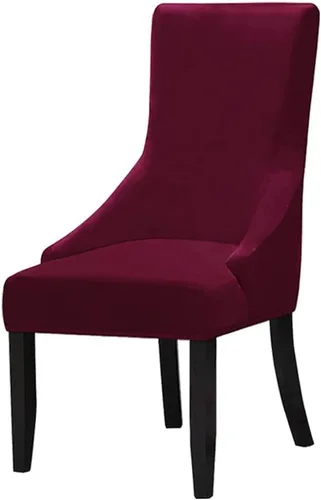 Vista 20 de Juego de 1 fundas elásticas para silla con respaldo de ala, protector reutilizable para silla de brazo, protector lavable para silla de comedor
