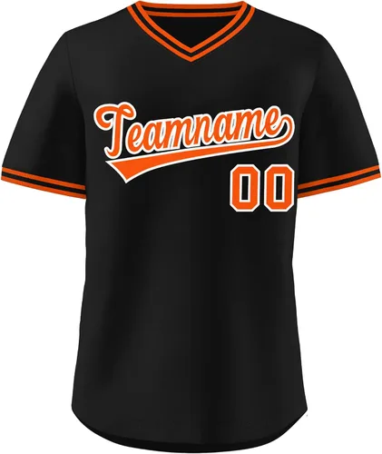 Vista 17 de KXK - Camiseta de béisbol personalizada con nombre y número cosidos, estilo Hip Hop, con cuello en V, atlética, para hombres, mujeres y jóvenes