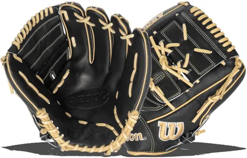 Vista 10 de Wilson A2000 Guantes de béisbol para lanzador - 11.75" y 12" Negro/Bronceado Saddle
