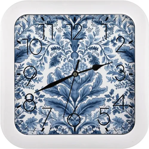 Vista 10 de 10" Square Modern Wall Clock,Animal Patterns Print Kitchen Clocks Wall Battery Operated,Silent Non Ticking Unique Funny Cute Wall Clock for Living