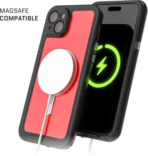 Vista 4 de Ghostek Nautical Slim - Funda delgada impermeable para Apple iPhone 15 Plus - Protector de pantalla y lente de cámara integrado, compatible