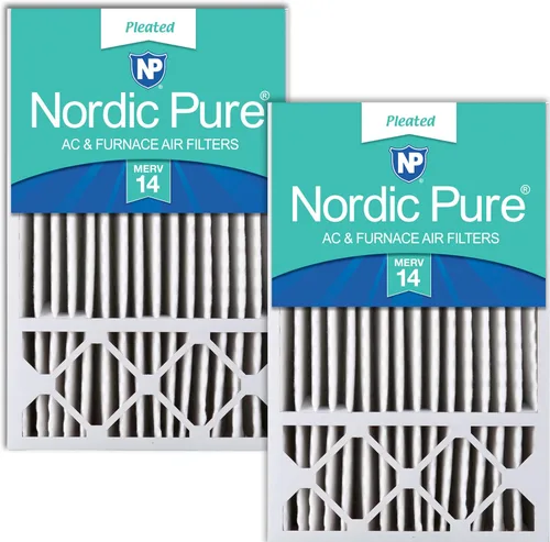 Vista 46 de Nordic Pure 16x25x5 (15_3/4 x 24_3/4 x 4_3/8) Honeywell/Lennox Filtro de aire de reemplazo MERV 8 1 unidad