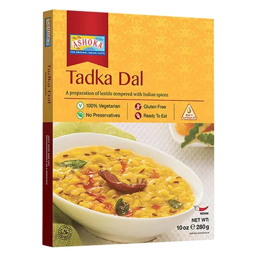 Vista 25 de Ashoka Comidas indias listas para comer desde 1930, 100% vegetariano Dal Makhani, comida india totalmente natural cocinada tradicionalmente, a base