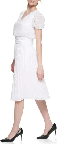 Vista 3 de Karl Lagerfeld Paris Maxi con logotipo de crepé martillado para mujer